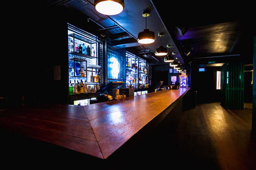 New Wave Construction Auckland Viaduct Nightclub interior fitout wooden bar